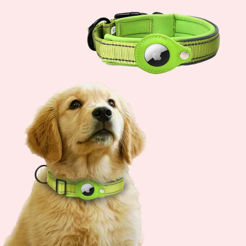 TrackSafe Reflective AirTag Dog Collar