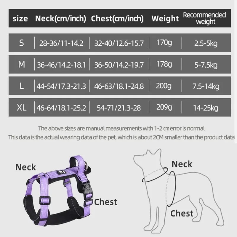 ControlFit Reflective Dog Harness