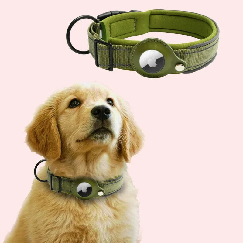 TrackSafe Reflective AirTag Dog Collar