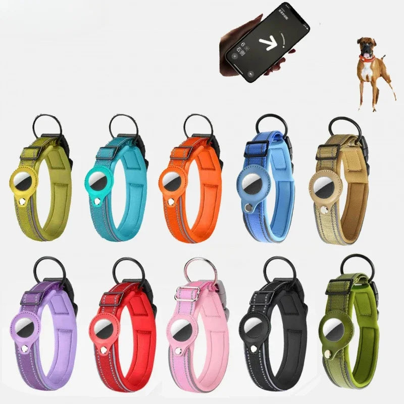 TrackSafe Reflective AirTag Dog Collar
