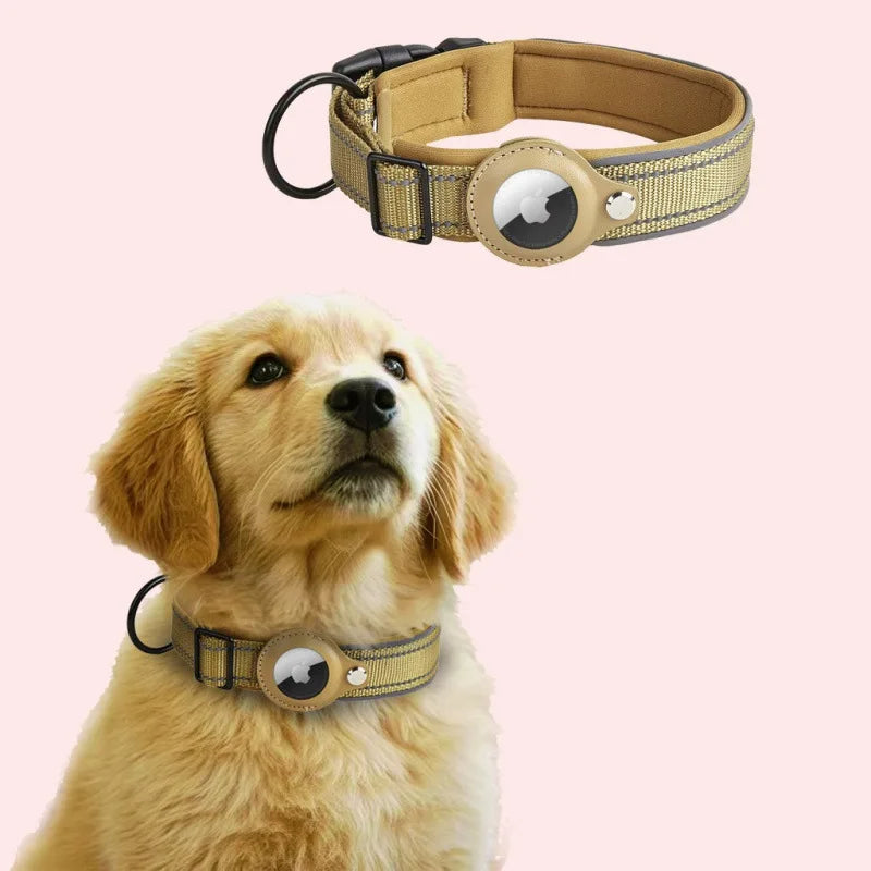 TrackSafe Reflective AirTag Dog Collar